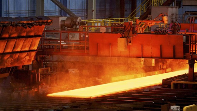 rise in steel production