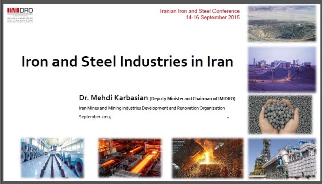 Iranian Iron and Steel Conference -  14-16 Sept 2015  Kish Island 