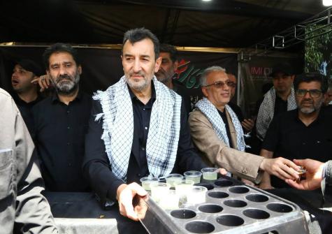 خدمت&zwnj;رسانی به میهمانان مراسم وداع با رهبر شهید با حضور ریاست هیات عامل ایمیدرو 1405.04.16